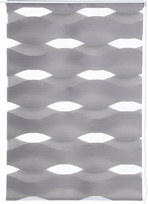 Ролета день-ночь Bella Vita D113 45x160 см волна серая 