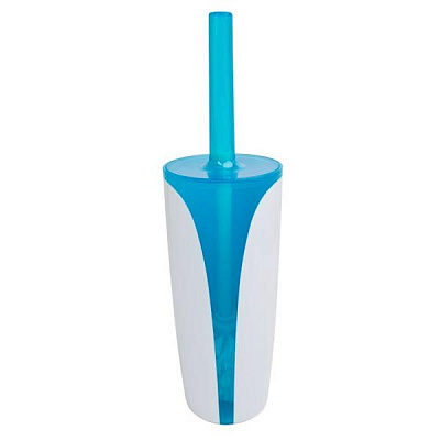 Щітка для унітазу Trento Arte Blue біло-блакитна