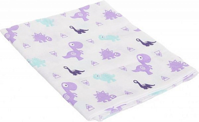 Пеленка Home Line Динозаврики 90х110 см фиолетовый 155972 