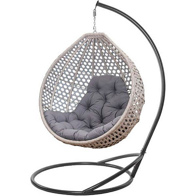 Кресло-кокон Колибри 1200х730х1050 см серый