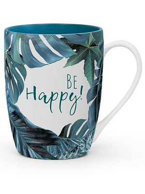 Чашка іменна Флора 016-Be happy! Be Happy
