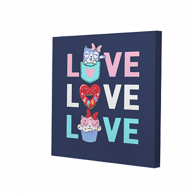 Набор для росписи по номерам Riviera Blanca Love Love Love 25х25 см RB-1035