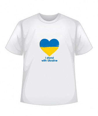 Футболка Я з Україною р.XL білий