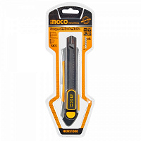 Нож сегментный INGCO 18 мм алюминиевый INDUSTRIAL HKNS1808