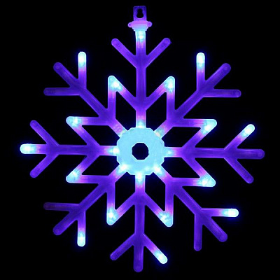 Гирлянда фигура LED 48 ламп 5 м Снежинка