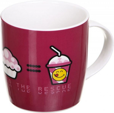 Чашка Cherry 350 мл вишневая Smileyworld