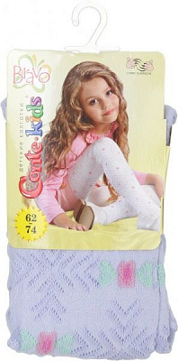 Колготки дитячі Conte-Kids Bravo р.62-74 блідо-фіолетовий