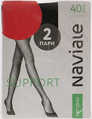 Колготки NAVIALE 1003 SUPPORT 2 пари 40 den nero р. 2 чорний