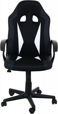 Кресло игровое Амиго черно-белый