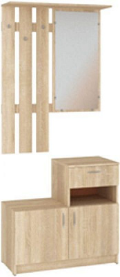 Прихожая Пехотин Ивона вешалка дуб сонома 