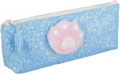 Пенал шкільний Лапка кошеняти синій