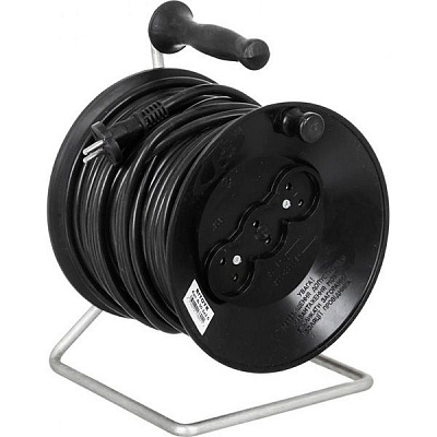 Подовжувач ОТК без заземлення 3 гн. чорний 30 м В-30-2х2,5 КГтп