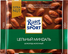 Шоколад Ritter Sport молочний з цільними мигдалевим горіхом NUT SELECTION (22292105) 