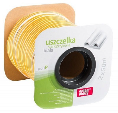 Ущільнювач самоклеючий D-подібний гумовий Skley 9х7,5 мм (подвійний) коричневий