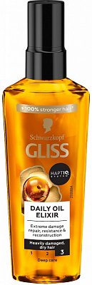 Спрей-сироватка GLISS для всіх типів волосся Daily Oil Еліксир 75 мл
