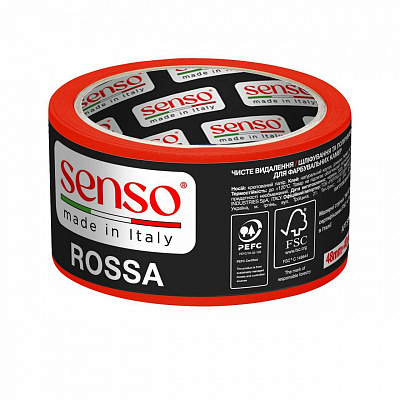 Лента малярная SENSO ROSSA AUTO +120 °C 48 мм 36,6 м красный