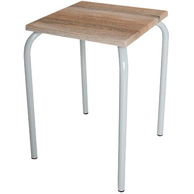 Табурет Vitan Класик на металевому каркасі d20 мм секвойя / білий