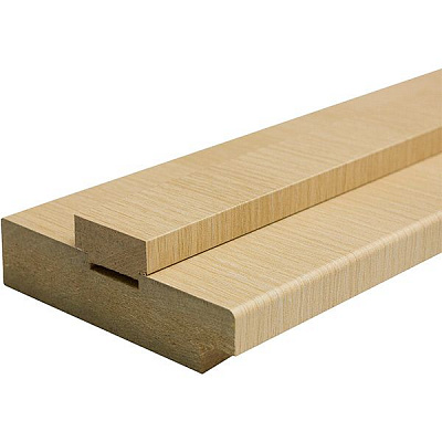 Дверная коробка ОМиС ламинированная под добор 80x33 мм дуб беленый