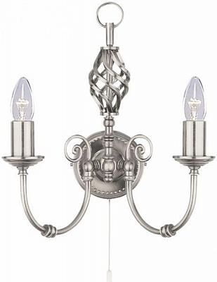 Бра Arte Lamp Zanzibar II 2x60 Вт E14 матовый хром A8392AP-2SS 