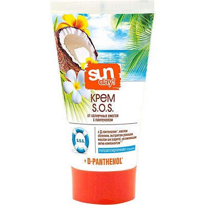 Крем от солнечных ожогов Pharma Bio Laboratory Bio-Panthenol S.O.S. с экстрактом ромашки, пантенолом и маслом виноградных косточек 150 мл