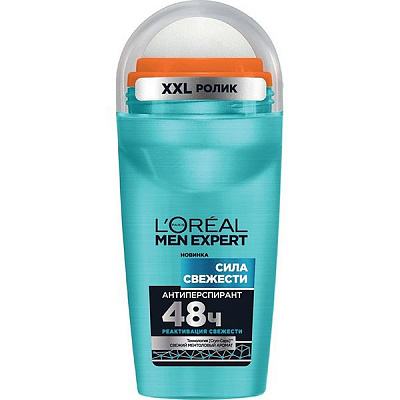 Антиперспірант для чоловіків L'Oreal Paris Men Expert Сила свіжості (кульковий) 50 мл