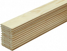 Вагонка деревянная 12x80x4000 мм (уп. 10 шт.)