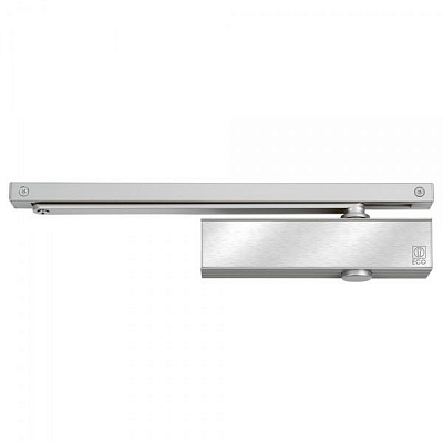 Доводчик дверний ECO Schulte TS-41 SG/ES/ОD RAL9006 срібний 80 кг