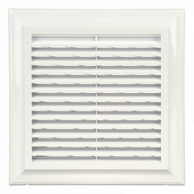 Решетка Blauberg Decor 180x180с абс пластик белый 