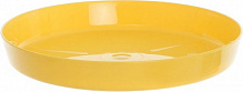 Поддон пластиковый Ламела Магнолия 250 мм круглый желтый 
