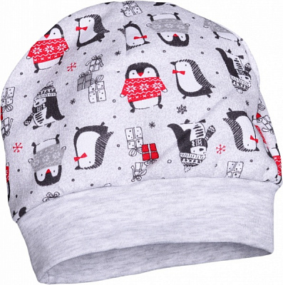 Шапка для девочек Baby Veres Penguins р.40 красный