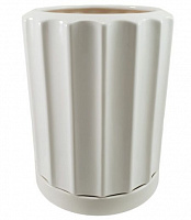 Горшок керамический Резон Шафран круглый 3,8 л белый (Р284біл) 