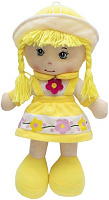 Лялька Девілон 860784 м'яконабивна з вишитим обличчям 36 см жовта