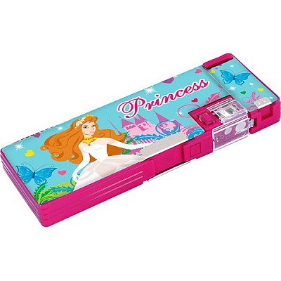 Пенал шкільний зі стругачкою Princess in White CF85574 Cool For School різнокольоровий