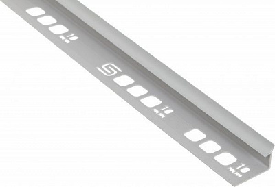 Кутник для плитки Salag внутрішній ПВХ 20147 10 мм 2,5м світлий