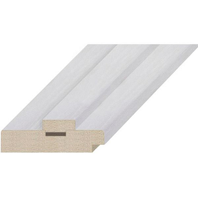 Дверная коробка ОМиС под добор 80x33 мм Ясень перламутр