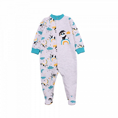 Комбінезон ясельний унісекс Фламінго р.80 меланж 647-006