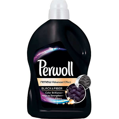 Гель для машинной и ручной стирки Perwoll для деликатной стирки для темных и черных вещей 1,8 л