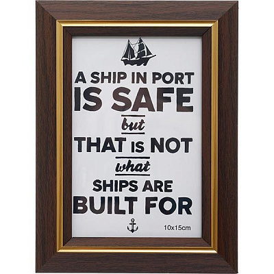 Фоторамка Comfort коричневая 10x15 см