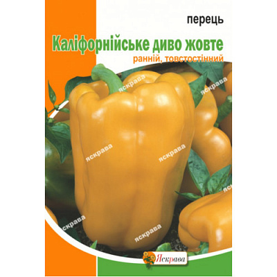 Насіння Яскрава перець Каліфорнійське Диво жовтий