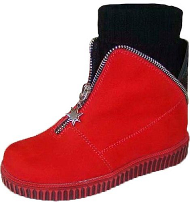 Ботинки Bistfor для девочки р.25 красный 70425/15 ут. 