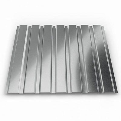 Профнастил оцинкованный PSM ПР-15А 1155x2000 мм цинк