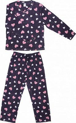 Костюм домашний женский La Nuit Home White hearts р. L фиолетовый 