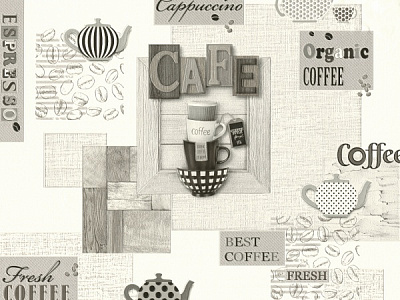 Шпалери вінілові на паперовій основі Слов'янські шпалери Expromt Ланч 5791-10 0,53x10,05 м