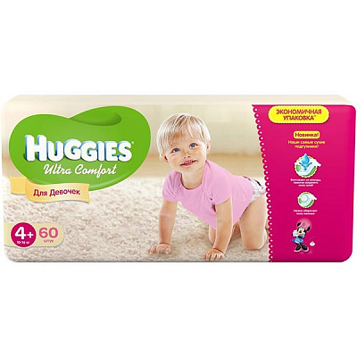 Підгузники Huggies Ultra Comfort 4+ 10-16 кг 60 шт 51306349