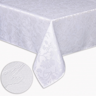 Скатерть водонепроницаемая Samira 140x240 см белый La Nuit 