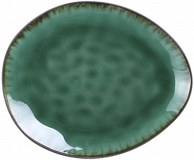 Тарелка обеденная Glaze Green 20x16,5 см 2 сорт Bella Vita