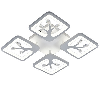 Люстра світлодіодна Victoria Lighting з пультом д/к 168 Вт білий Plum/PL4