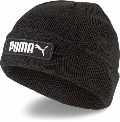 Шапка Puma PUMA Classic Cuff Beanie Jr 02346201 OS черный