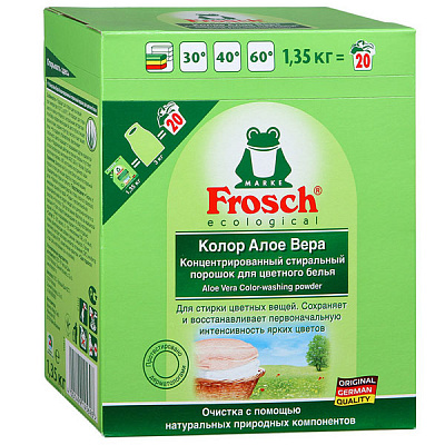 Стиральный порошок для машинной стирки Frosch Алоэ вера 1,35 кг