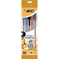 Набір ручок кулькових BIC Cristal 4 кольори 